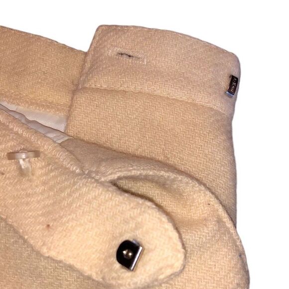 Vintage Breckenridge Wool Skirt A line Cream Size 12 Lined - Picture 4 of 11